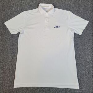 Holderness & Bourne The Macdonald Men's Golf Tennis Polo Size M White AOCC Print